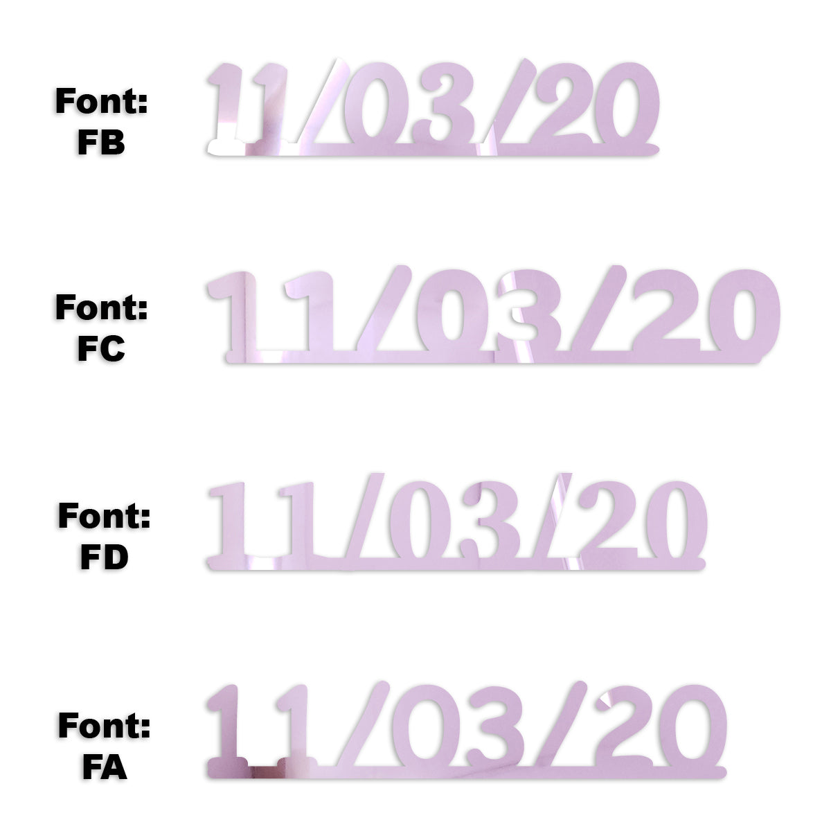 Custom-Fetti Date - 11/03/24 or 11/03/25  Pink