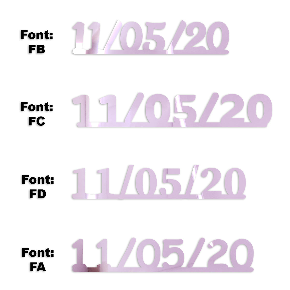 Custom-Fetti Date - 11/05/24 or 11/05/25  Pink