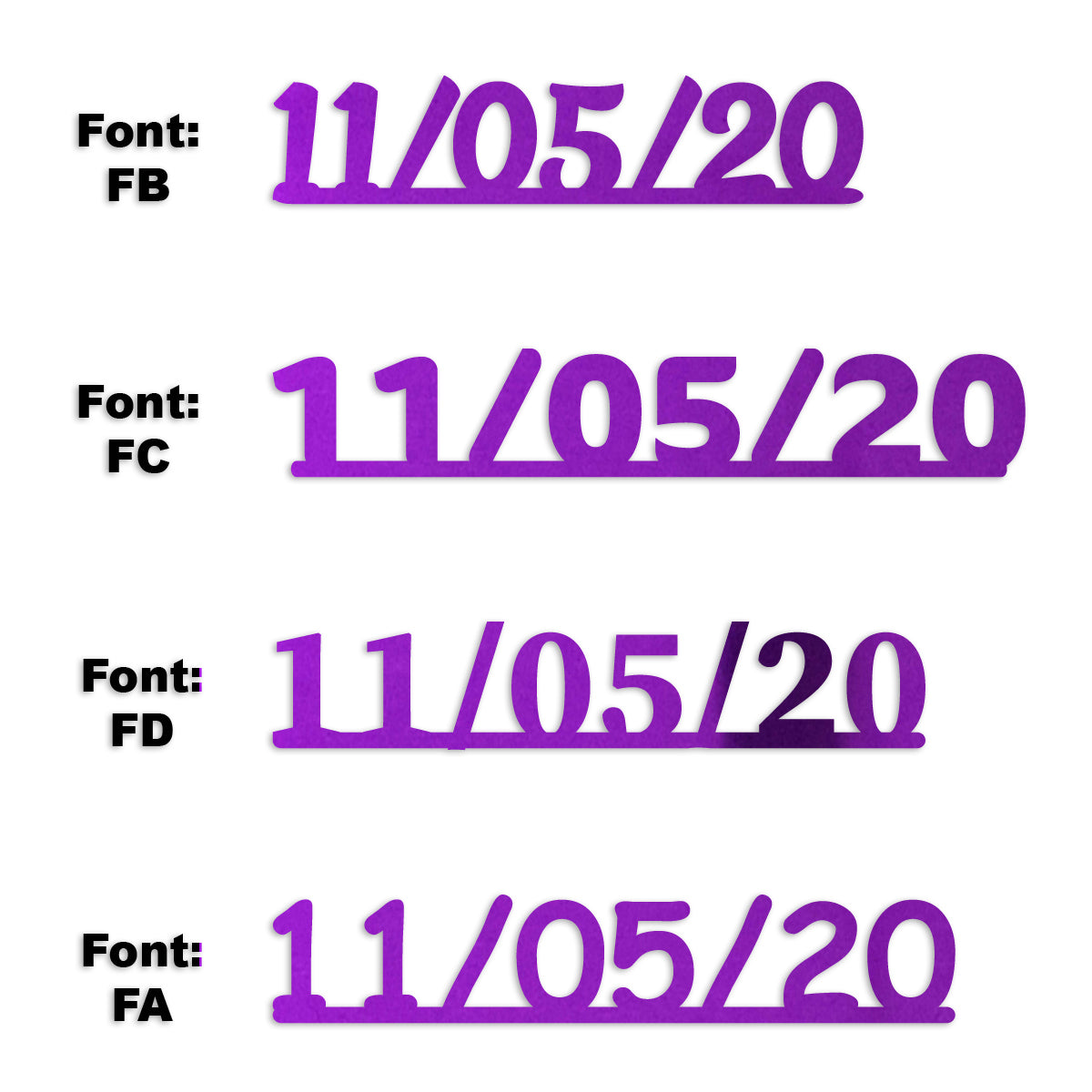 Custom-Fetti Date - 11/05/24 or 11/05/25  Purple