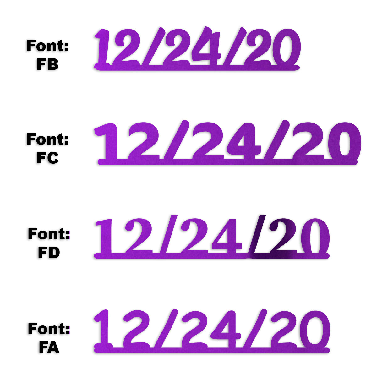 Custom-Fetti Date - 12/24/24 or 12/24/25  Purple