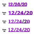 Custom-Fetti Date - 12/24/24 or 12/24/25  Purple