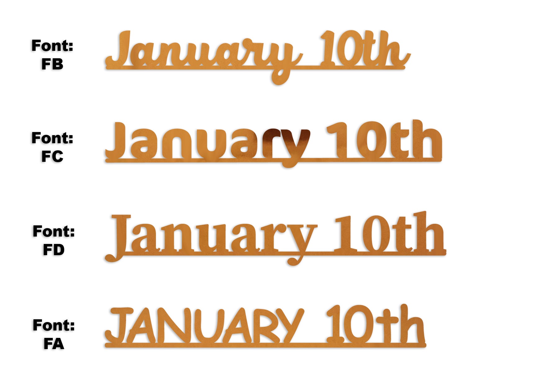 Custom-Fetti Date - JANUARY 10th Orange