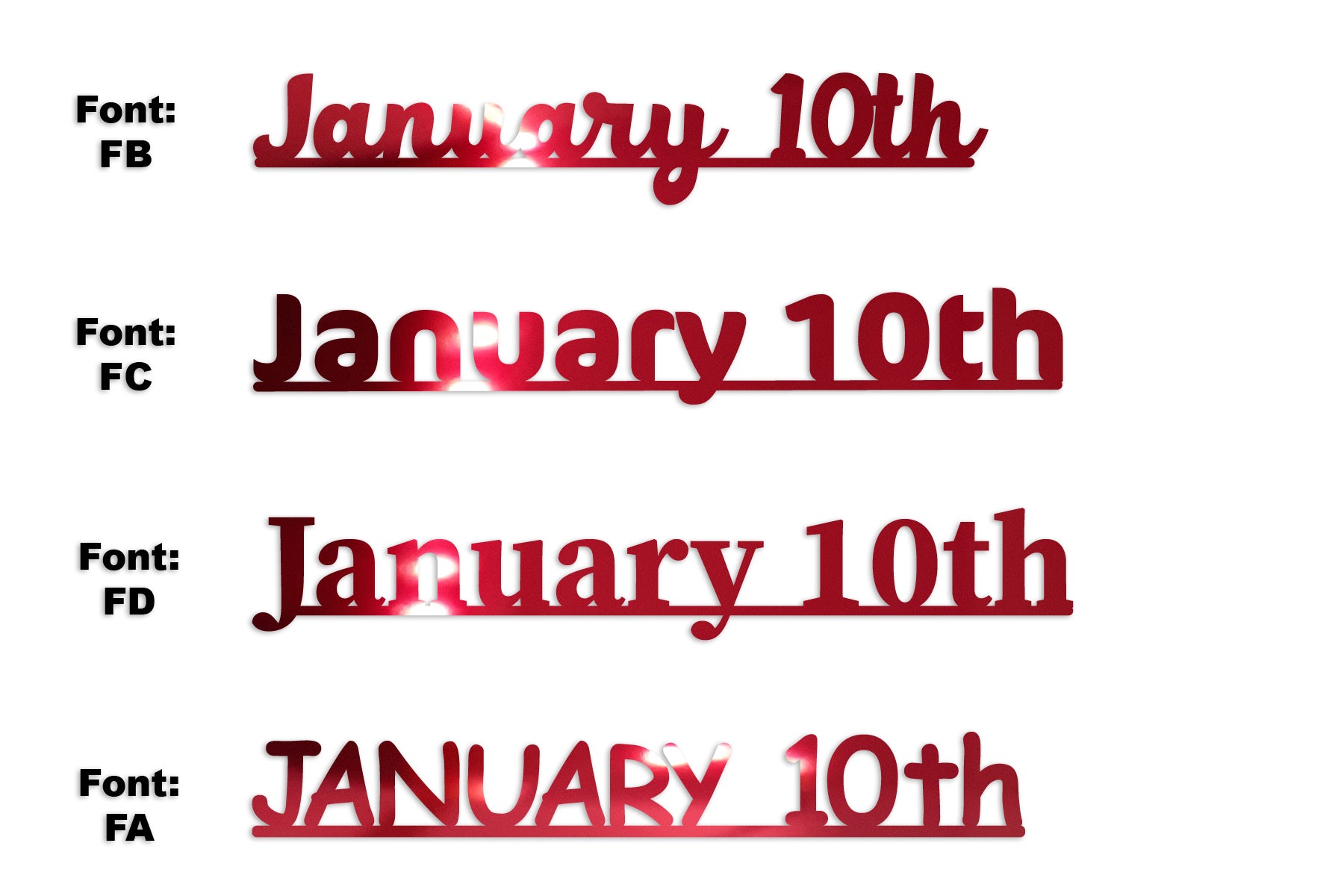 Custom-Fetti Date - JANUARY 10th Red