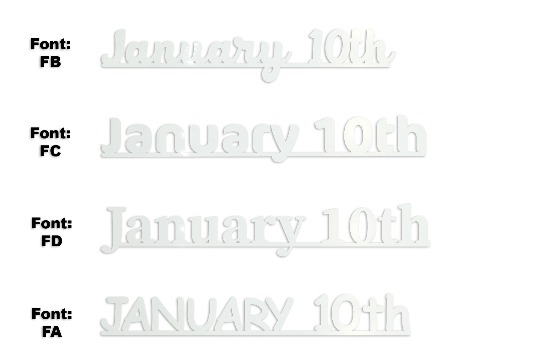 Custom-Fetti Date - JANUARY 10th White