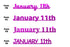 Custom-Fetti Date - JANUARY 11th Fuchsia