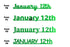 Custom-Fetti Date - JANUARY 12th Green