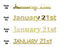 Custom-Fetti Date - JANUARY 21st Gold