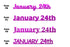 Custom-Fetti Date - JANUARY 24th Fuchsia