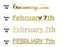 Custom-Fetti Date - FEBRUARY 7th Gold