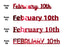 Custom-Fetti Date - FEBRUARY 10th Red