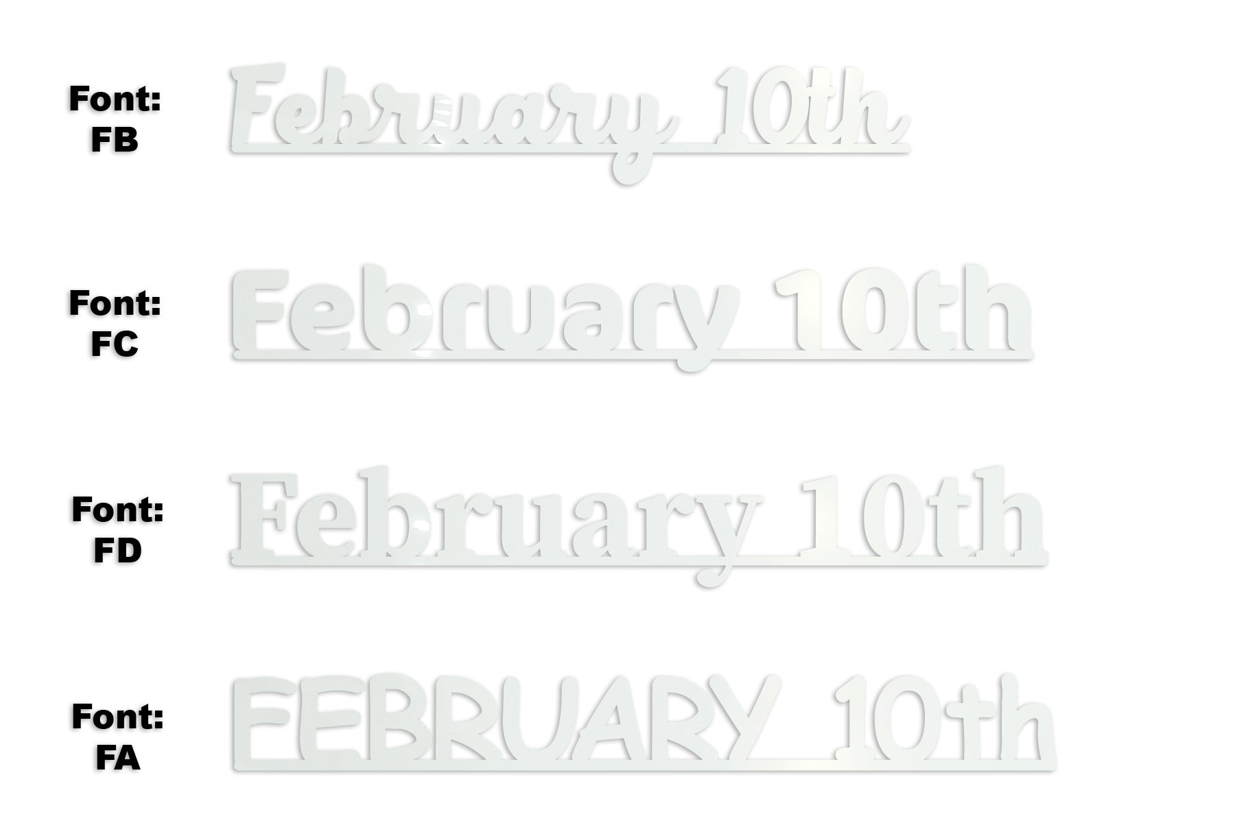 Custom-Fetti Date - FEBRUARY 10th White