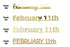 Custom-Fetti Date - FEBRUARY 11th Gold