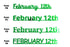 Custom-Fetti Date - FEBRUARY 12th Green