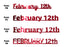 Custom-Fetti Date - FEBRUARY 12th Red