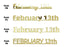 Custom-Fetti Date - FEBRUARY 13th Gold