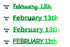 Custom-Fetti Date - FEBRUARY 13th Green