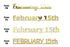 Custom-Fetti Date - FEBRUARY 15th Gold