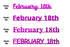 Custom-Fetti Date - FEBRUARY 18th Fuchsia