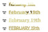 Custom-Fetti Date - FEBRUARY 19th Gold