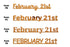 Custom-Fetti Date - FEBRUARY 21st Orange