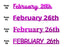 Custom-Fetti Date - FEBRUARY 26th Fuchsia