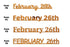 Custom-Fetti Date - FEBRUARY 26th Orange