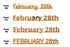 Custom-Fetti Date - FEBRUARY 28th Orange