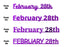 Custom-Fetti Date - FEBRUARY 28th Purple