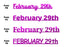 Custom-Fetti Date - FEBRUARY 29th Fuchsia