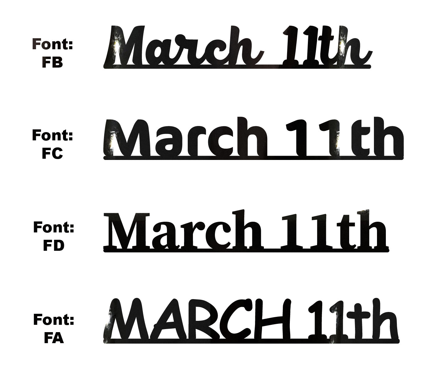 Custom-Fetti Date - MARCH 11th Black