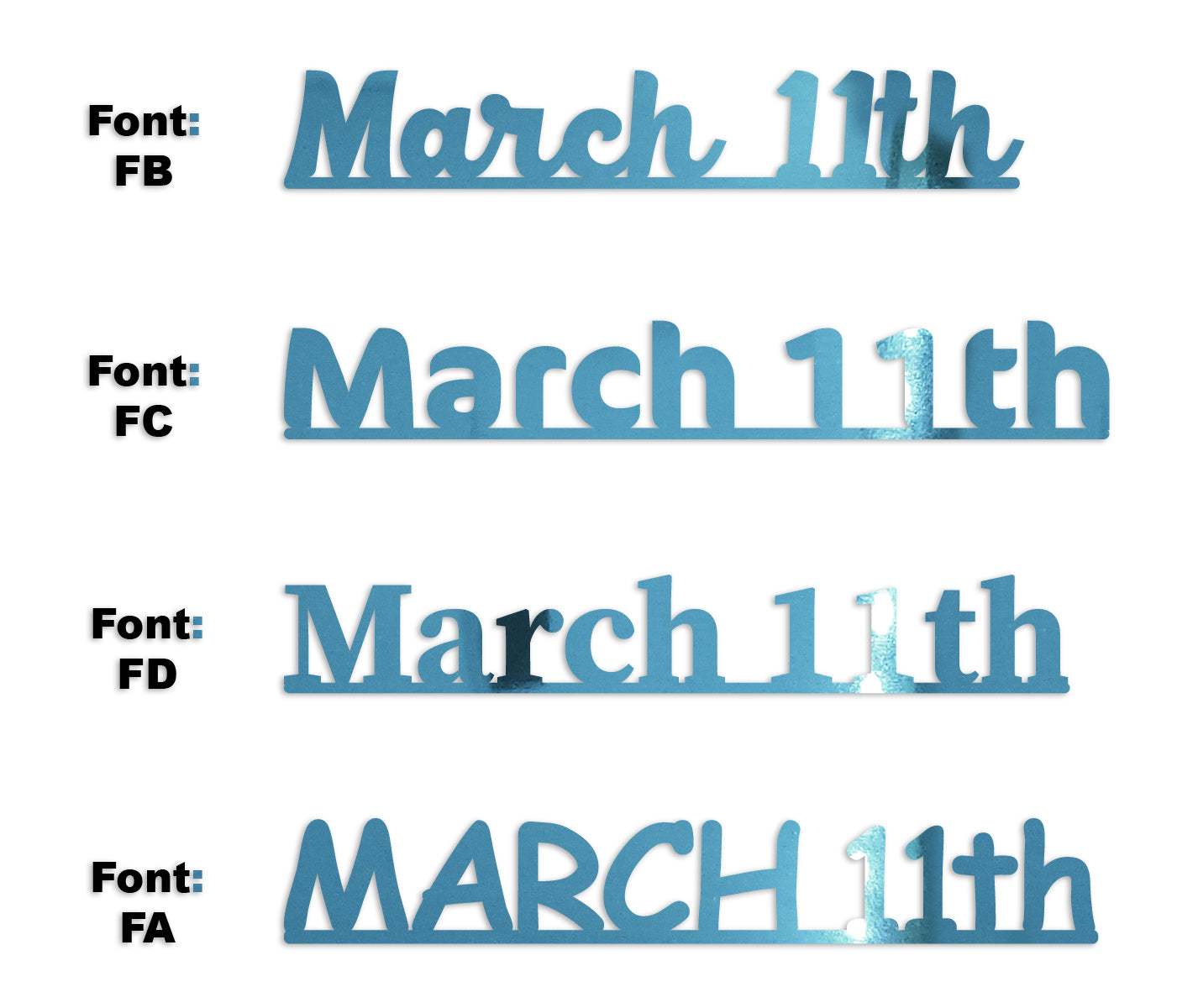 Custom-Fetti Date - MARCH 11th Blue Sky