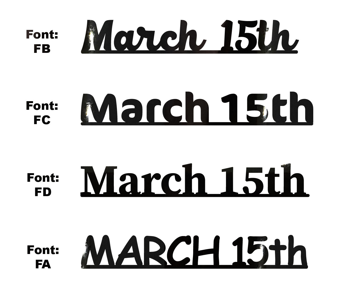 Custom-Fetti Date - MARCH 15th Black