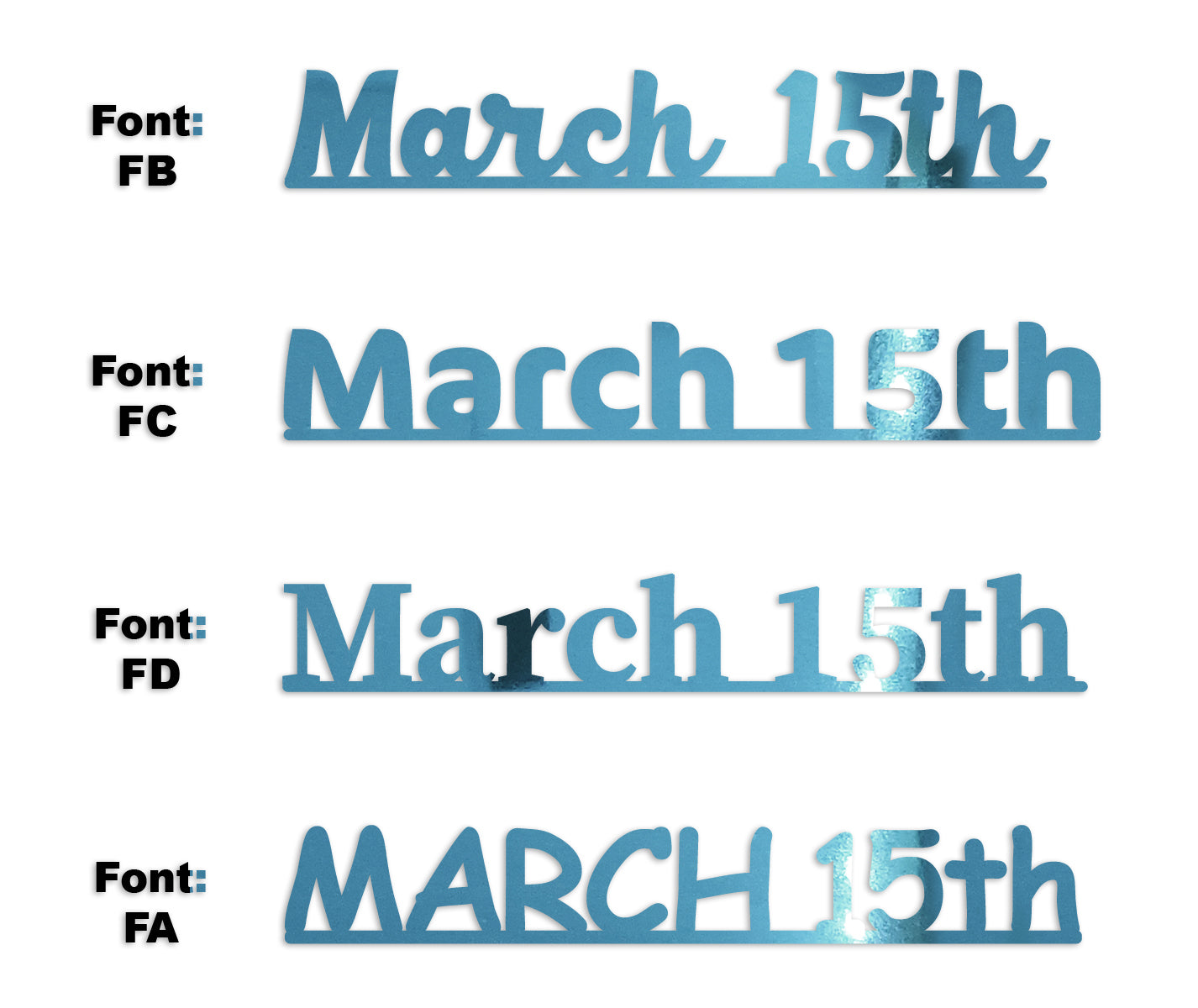 Custom-Fetti Date - MARCH 15th Blue Sky