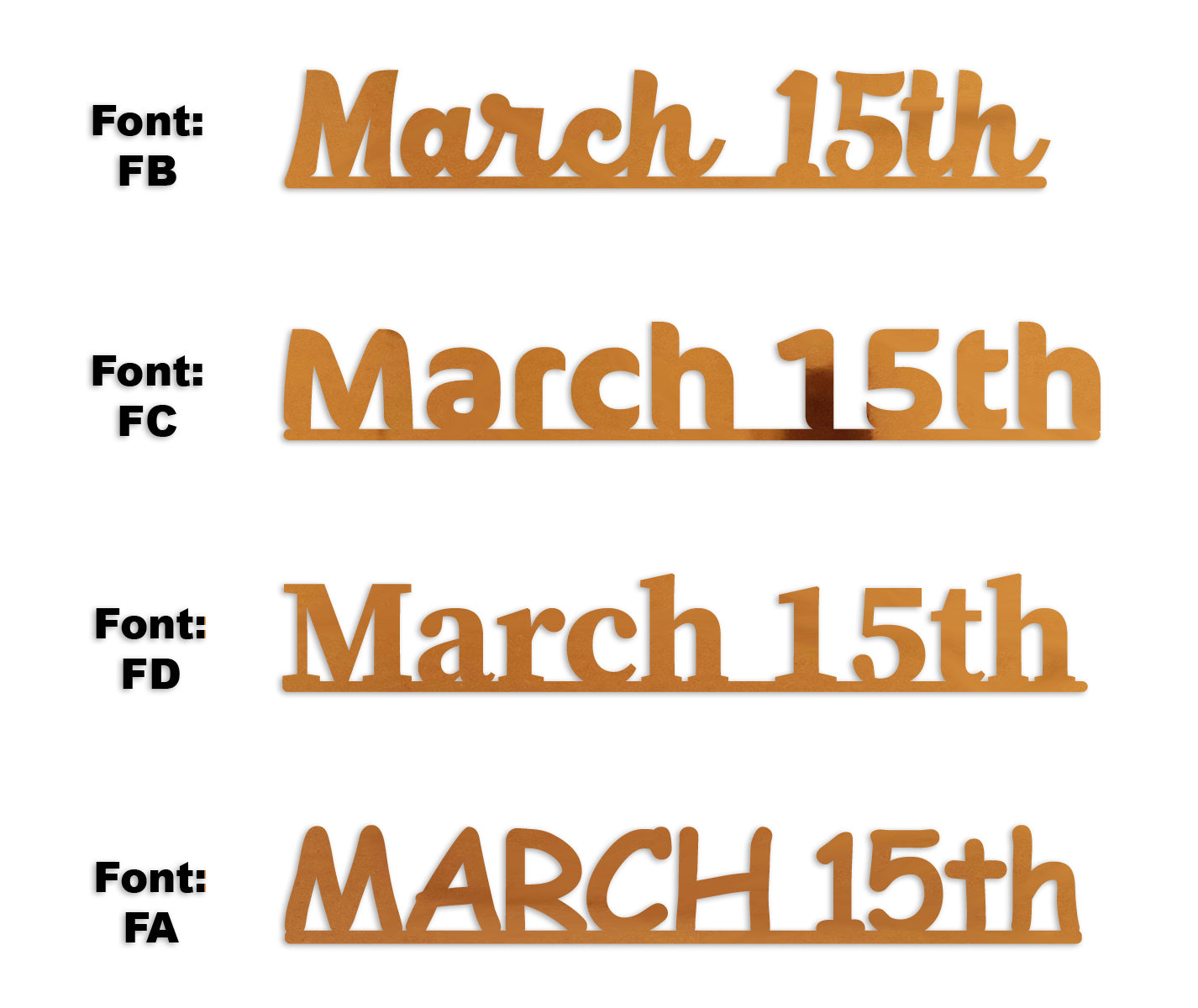 Custom-Fetti Date - MARCH 15th Orange