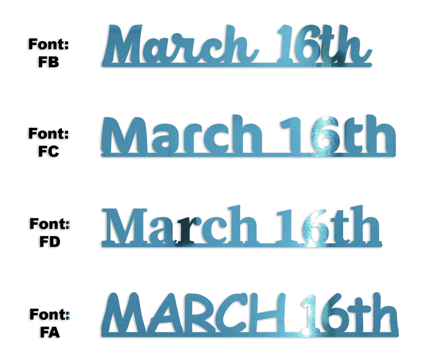 Custom-Fetti Date - MARCH 16th Blue Sky