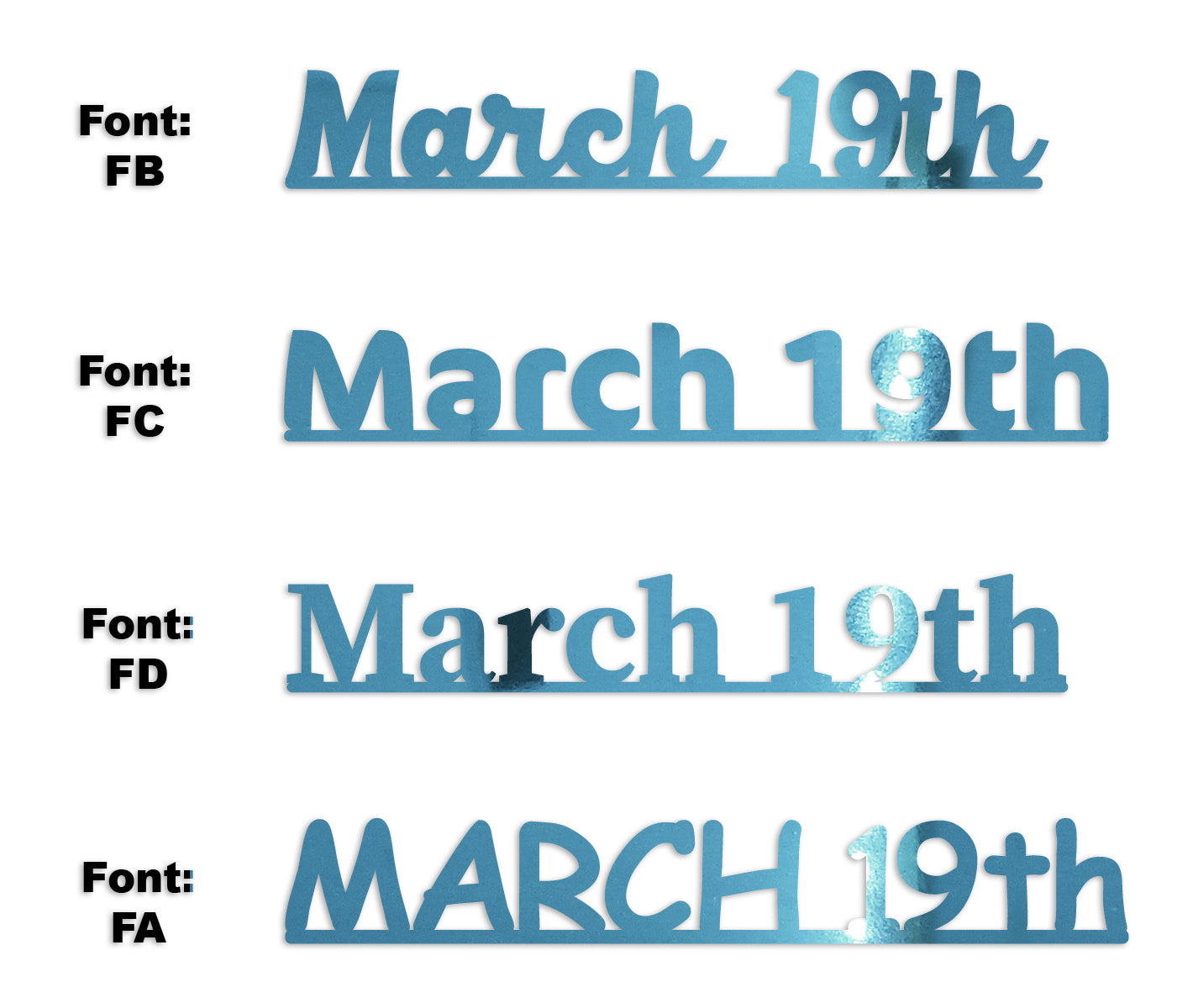 Custom-Fetti Date - MARCH 19th Blue Sky