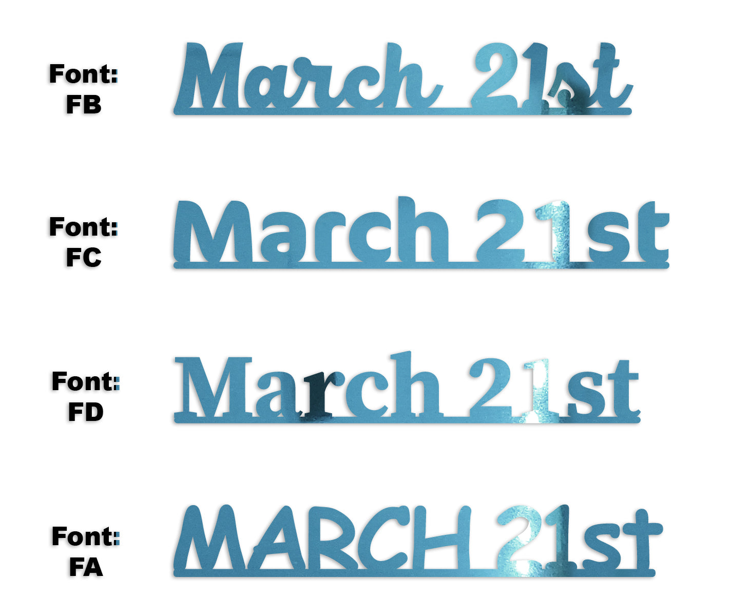 Custom-Fetti Date - MARCH 21st Blue Sky