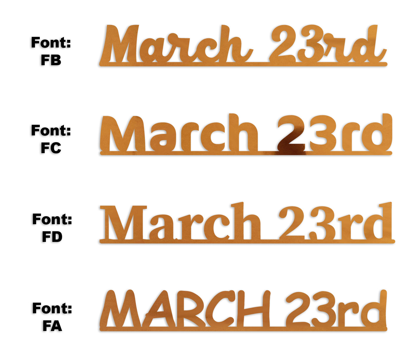 Custom-Fetti Date - MARCH 23rd Orange