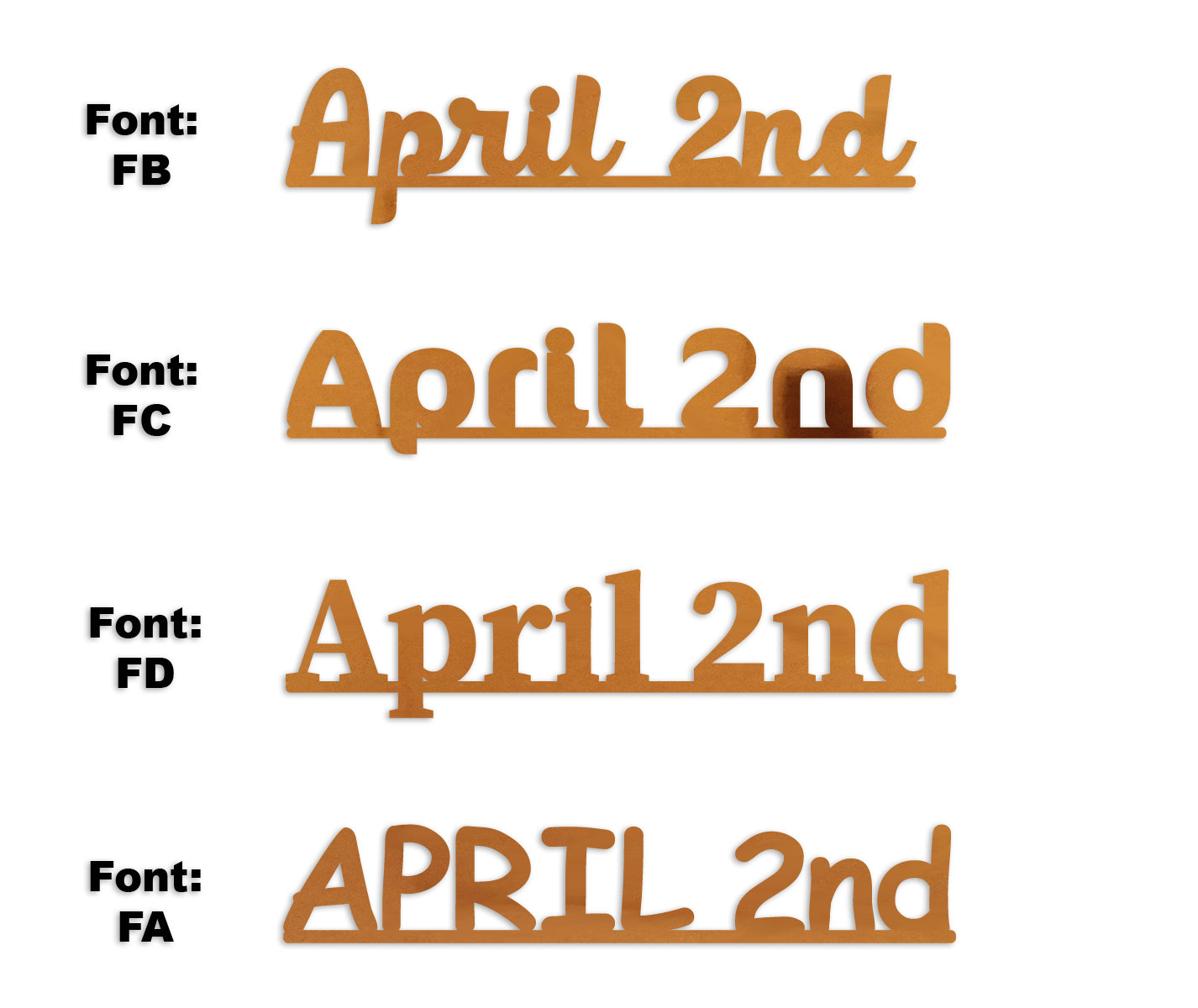 Custom-Fetti Date - APRIL 2nd Orange