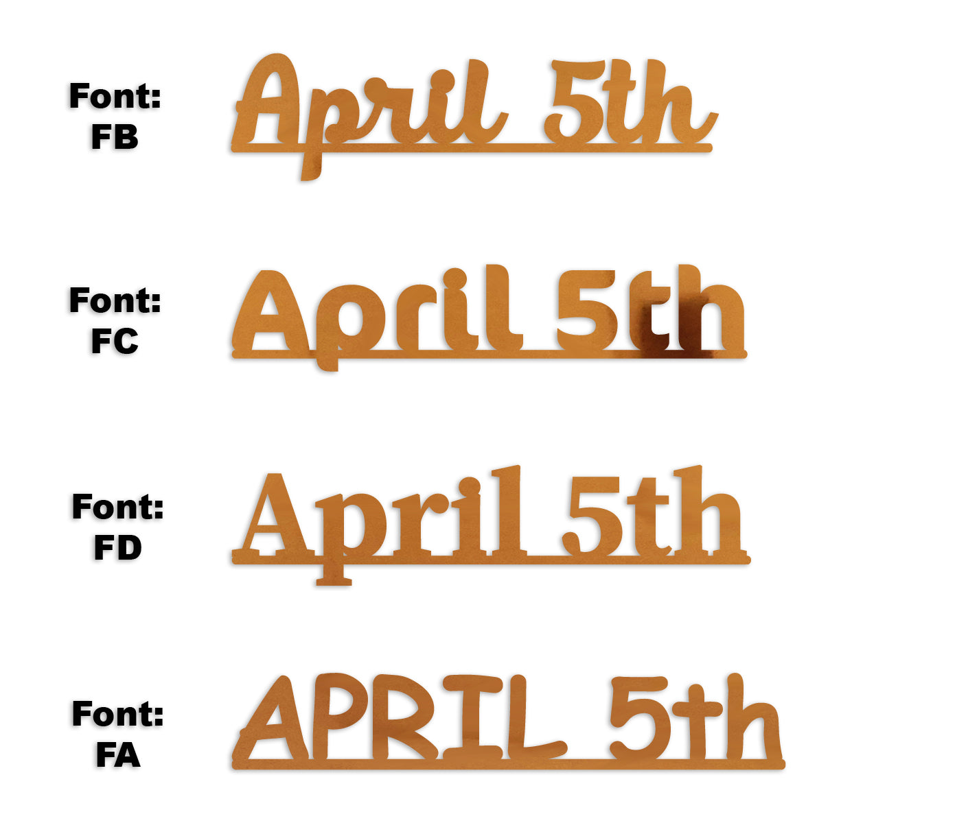 Custom-Fetti Date - APRIL 5th Orange