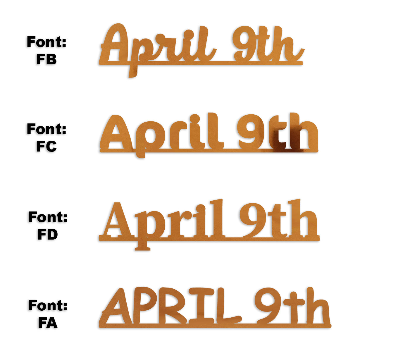 Custom-Fetti Date - APRIL 9th Orange