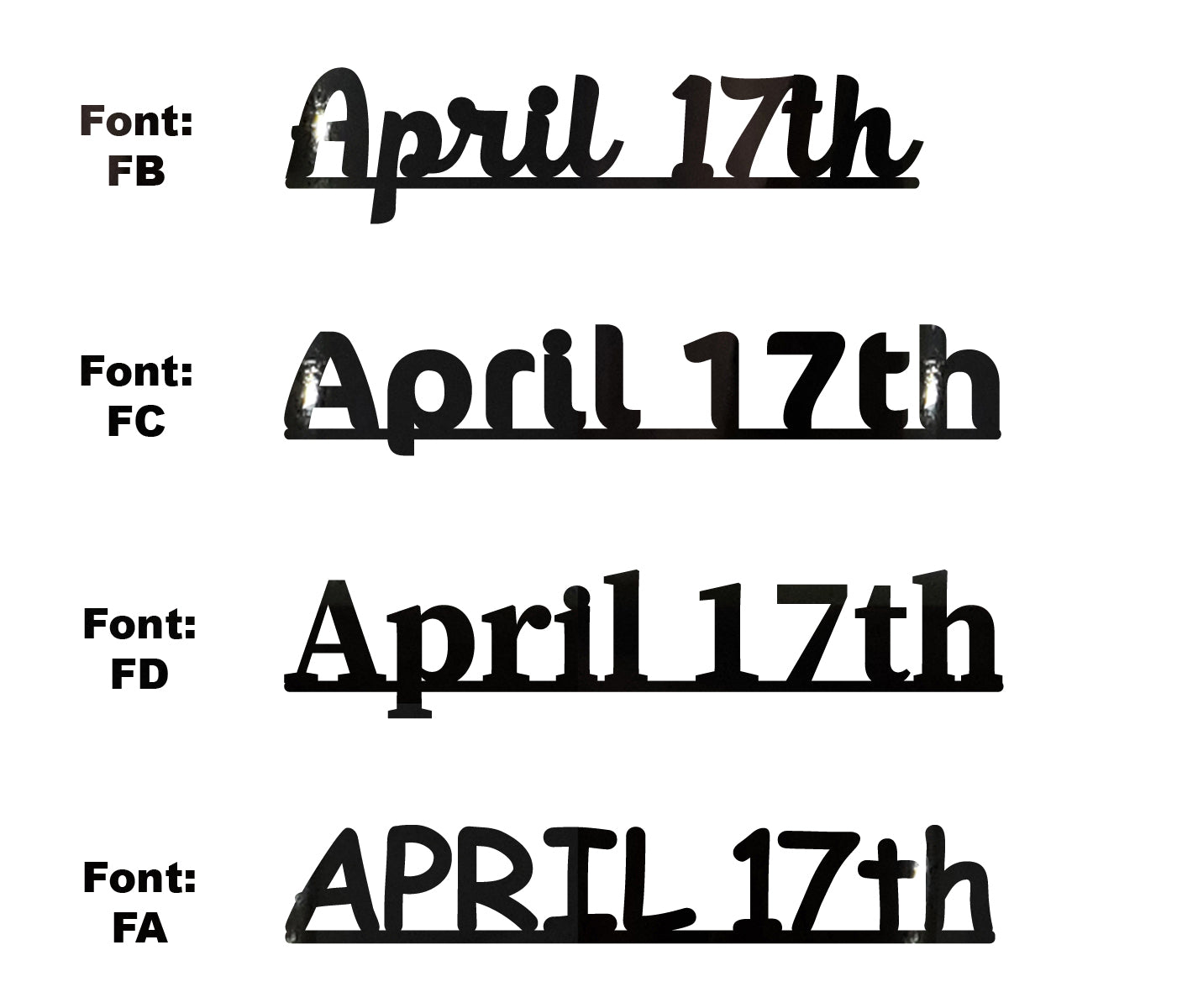 Custom-Fetti Date - APRIL 17th Black