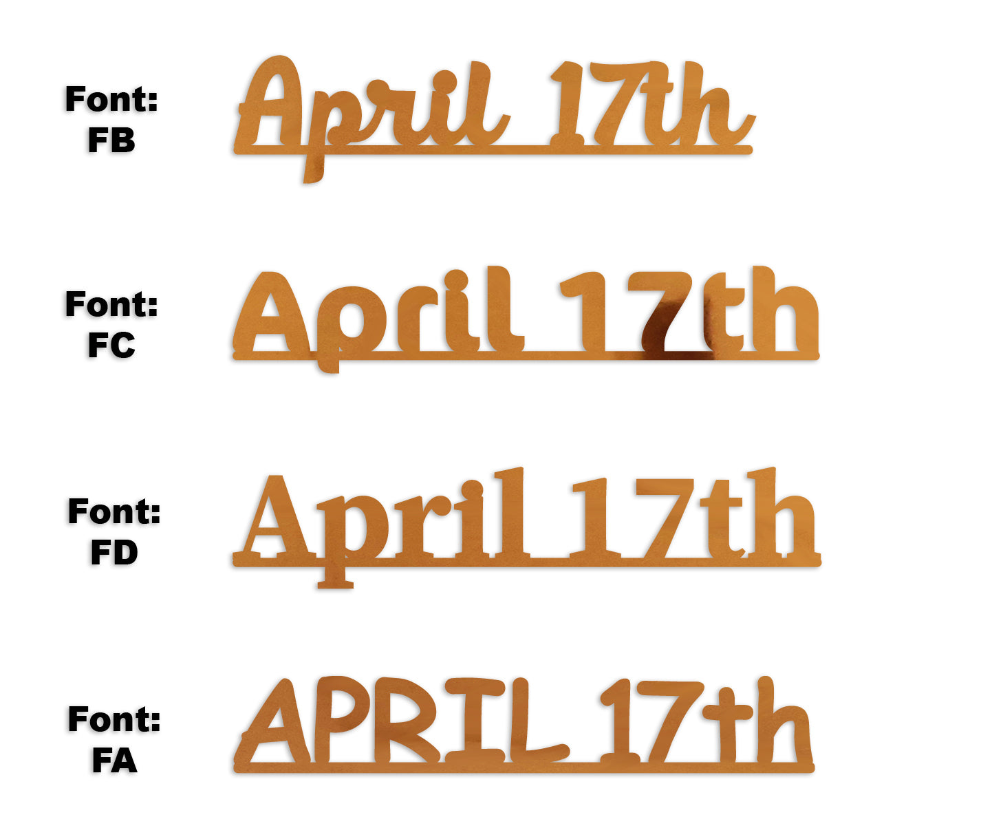 Custom-Fetti Date - APRIL 17th Orange