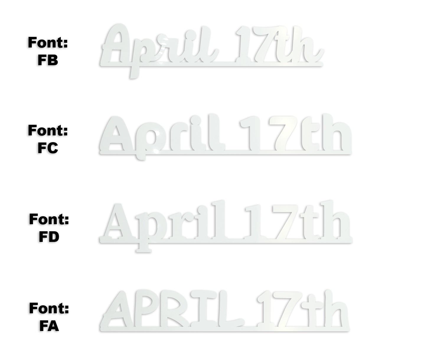 Custom-Fetti Date - APRIL 17th White