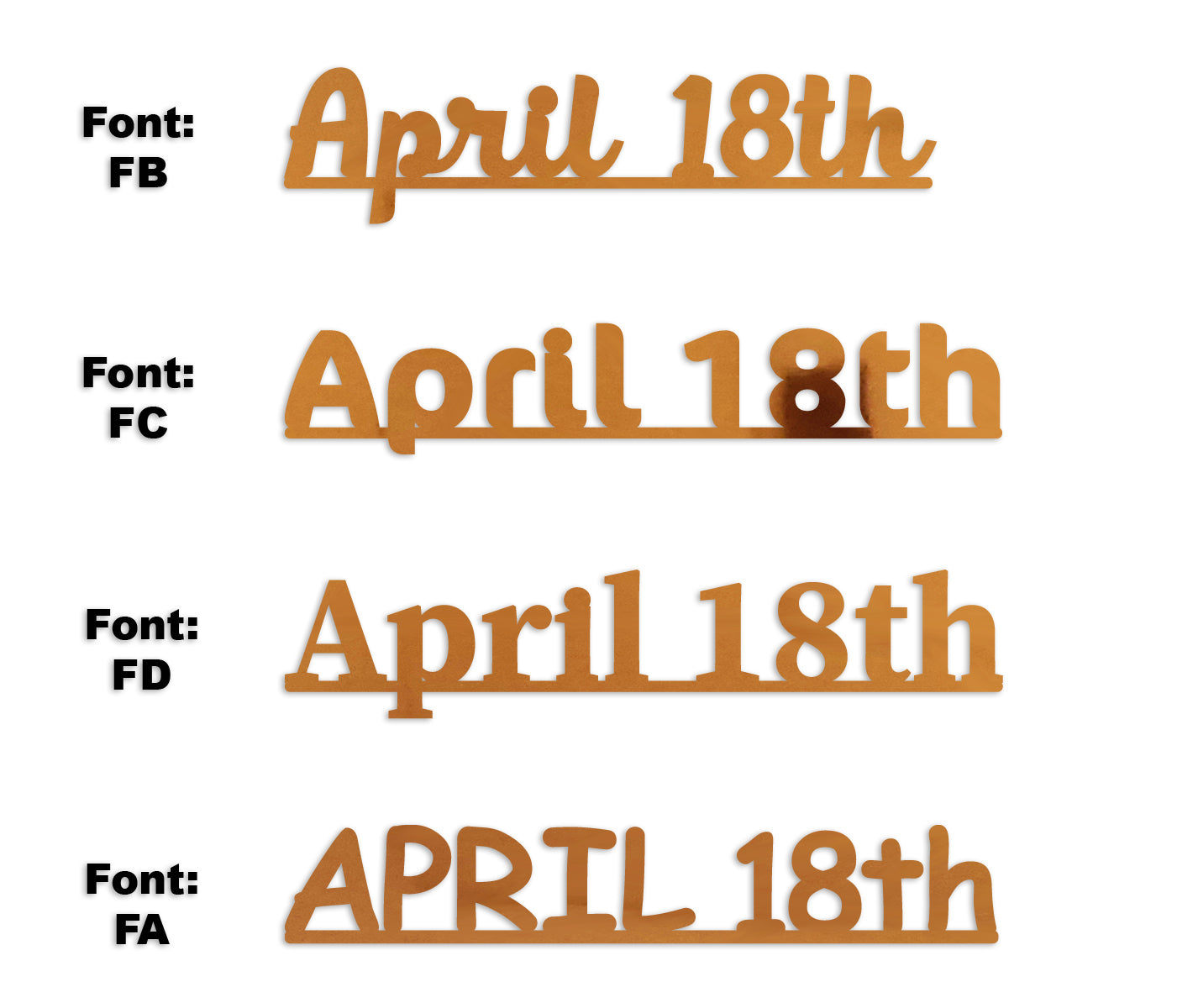 Custom-Fetti Date - APRIL 18th Orange