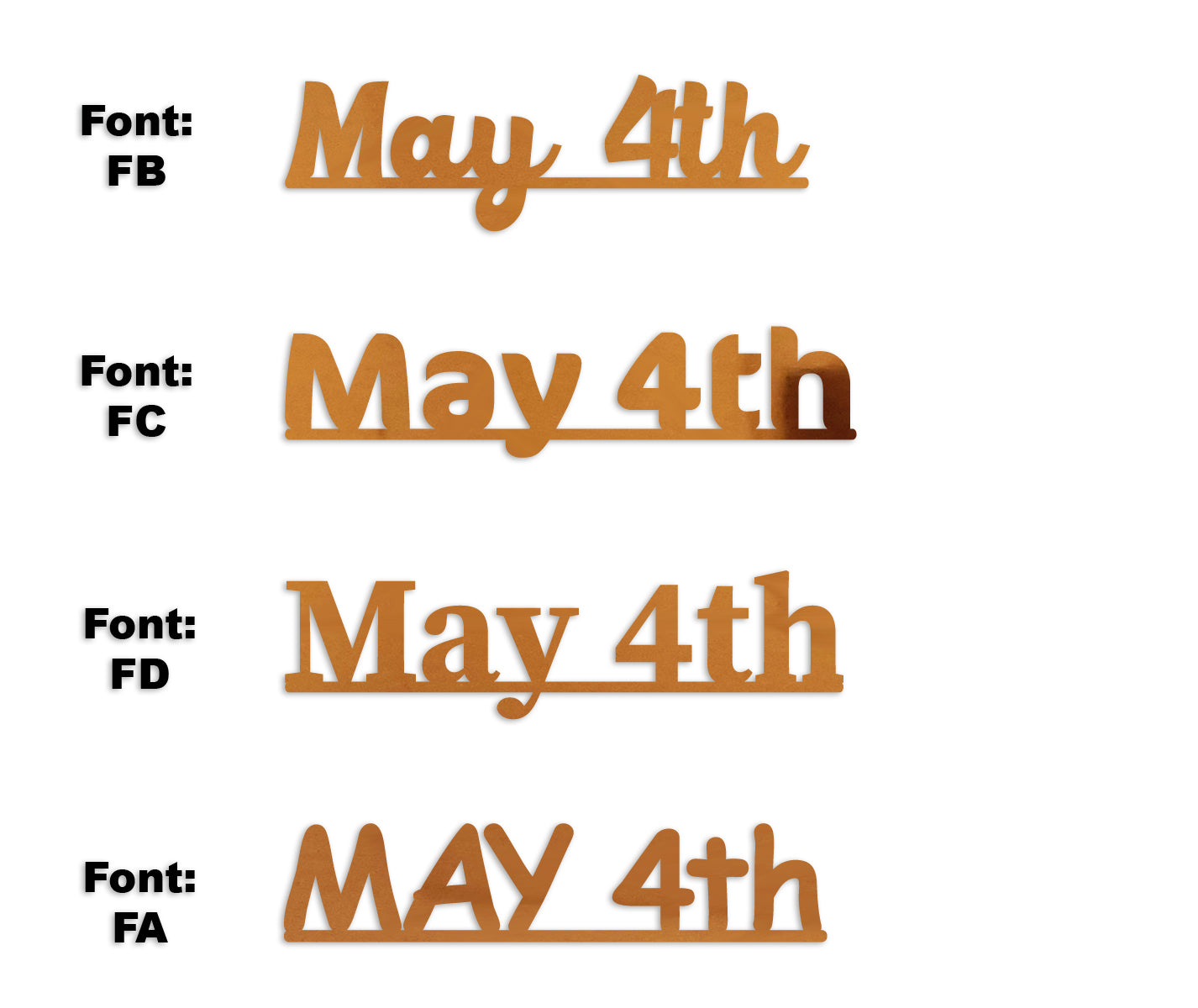 Custom-Fetti Date - MAY 4th Orange