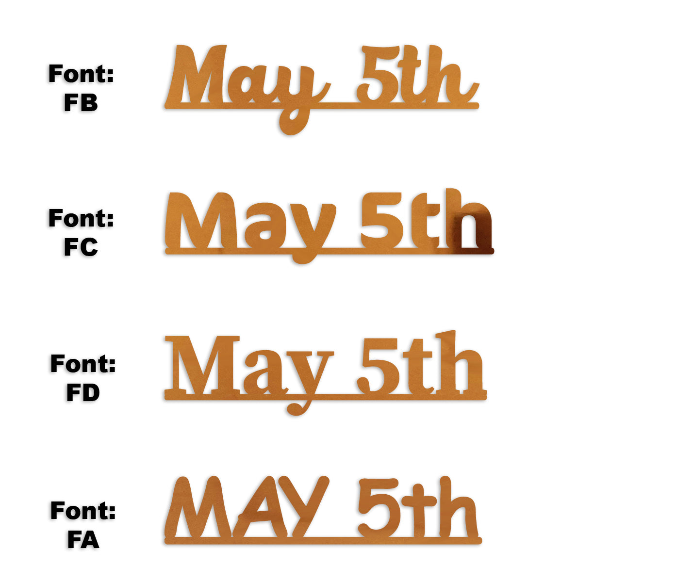 Custom-Fetti Date - MAY 5th Orange