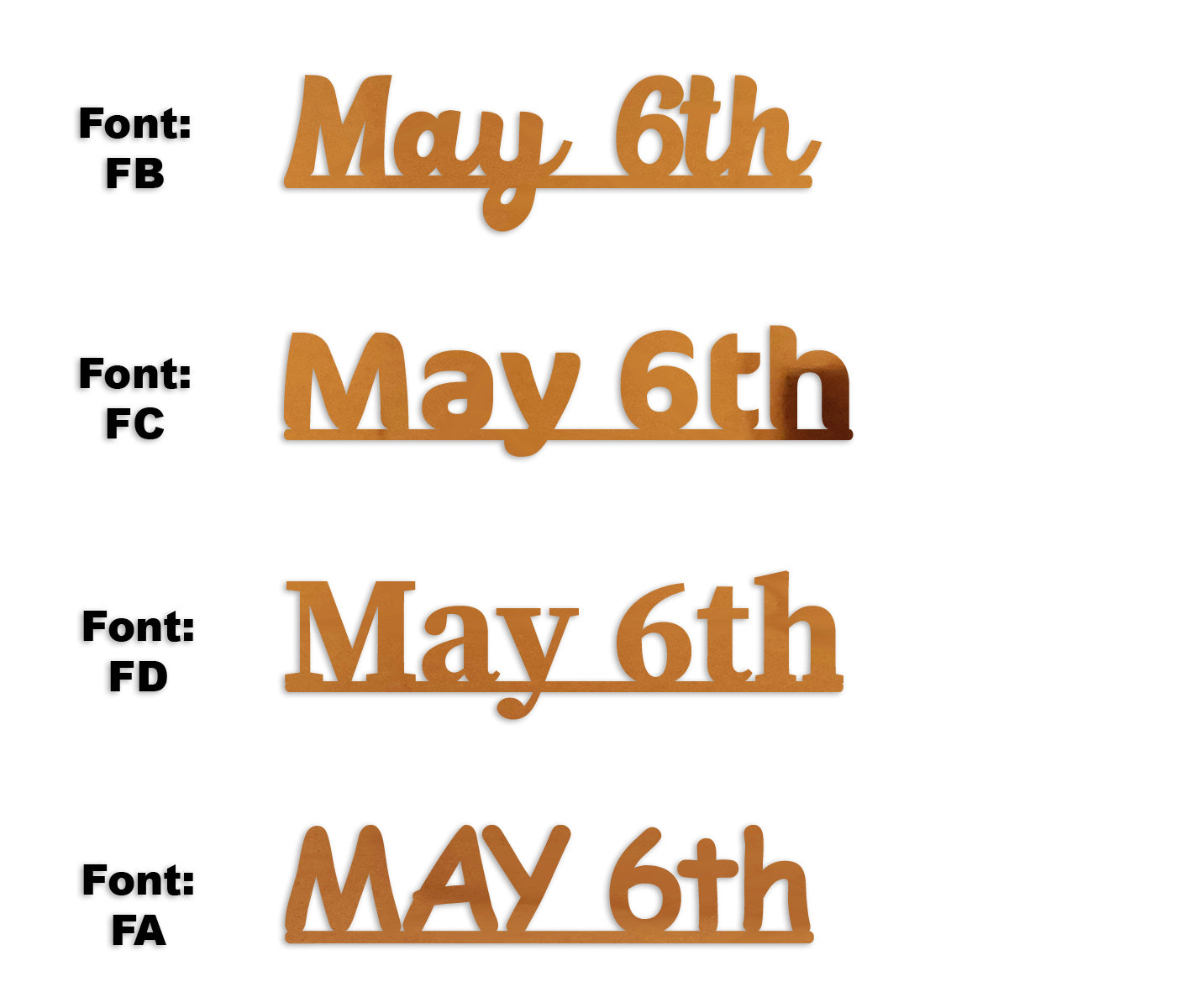 Custom-Fetti Date - MAY 6th Orange