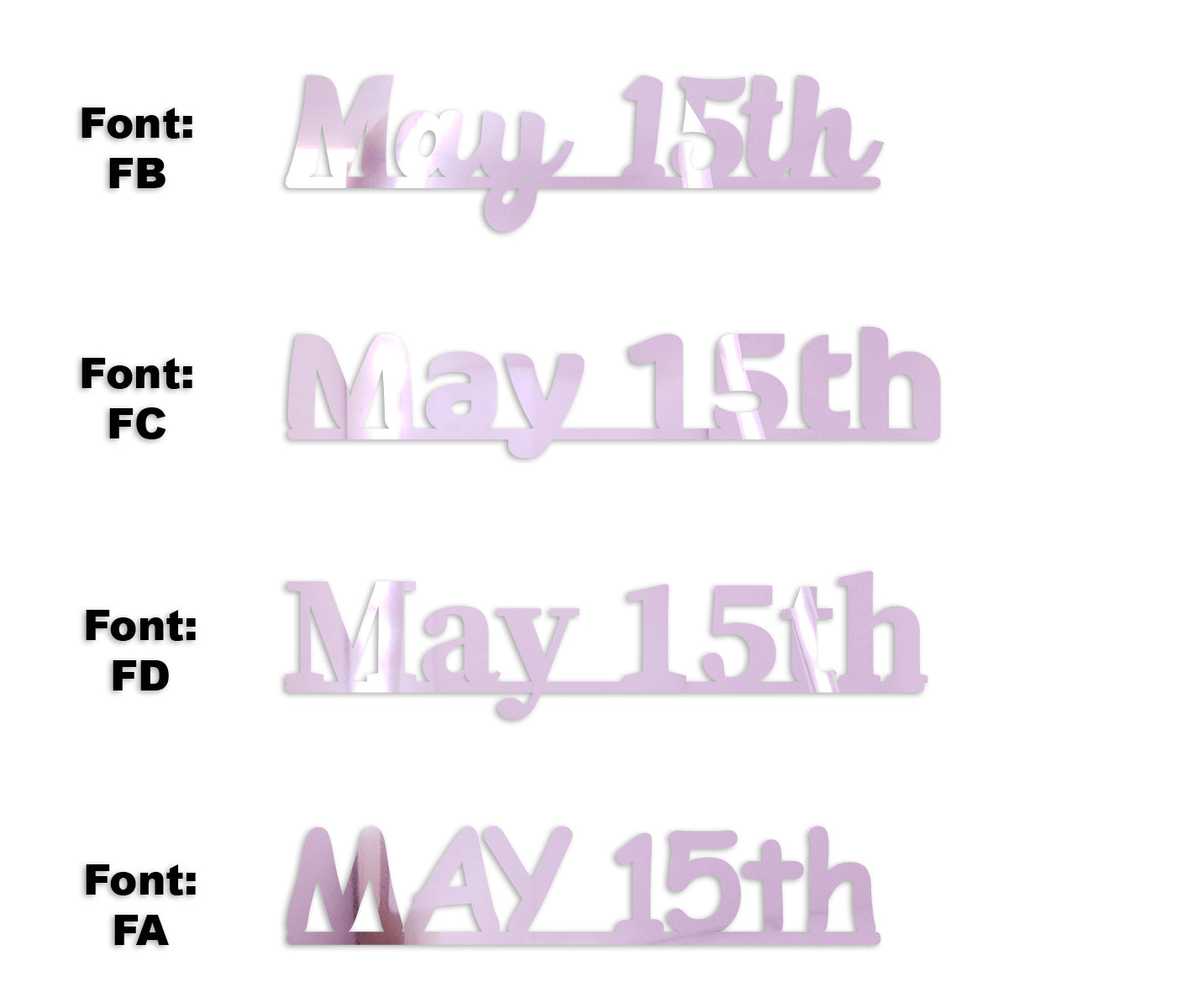 Custom-Fetti Date - MAY 15th Pink