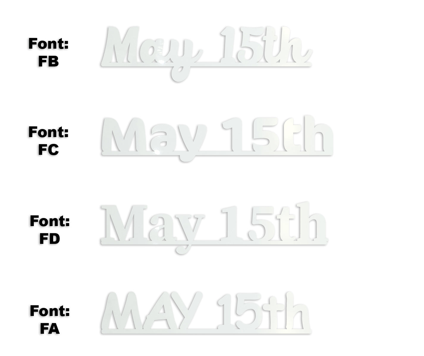 Custom-Fetti Date - MAY 15th White